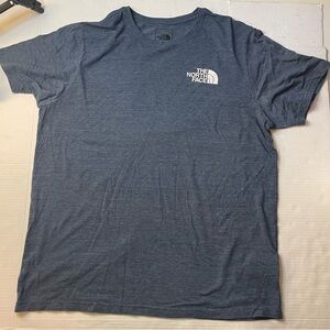 The North Face Mens Blue Logo Short Sleeve T-shirt Sz XL Outdoors Hiking